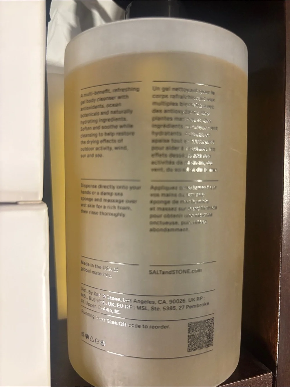 Salt & Stone Santal & Vetiver Body Wash - Amber